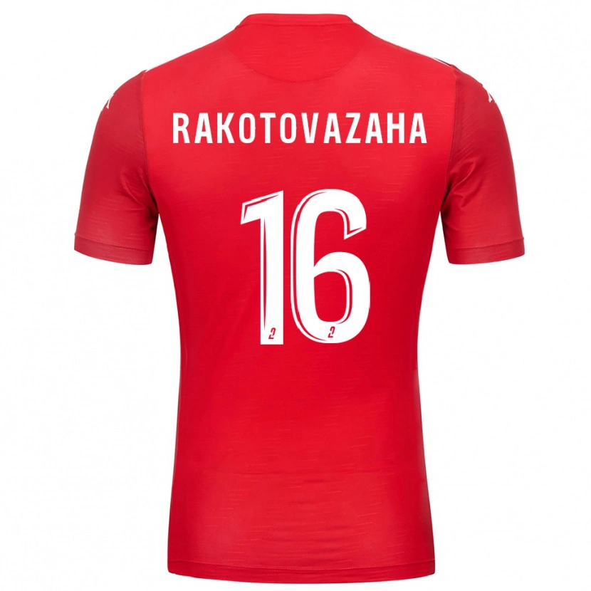 Danxen Mujer Camiseta Allan Rakotovazaha #16 Blanco Rojo Portero Equipación 2025/26 La Camisa México