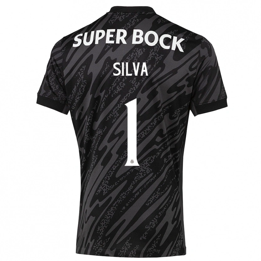 Danxen Mujer Camiseta Rui Silva #1 Gris Negro Blanco Portero Equipación 2025/26 La Camisa México