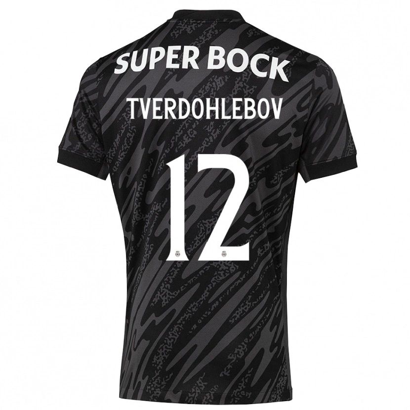 Danxen Mujer Camiseta Alex Tverdohlebov #12 Gris Negro Blanco Portero Equipación 2025/26 La Camisa México