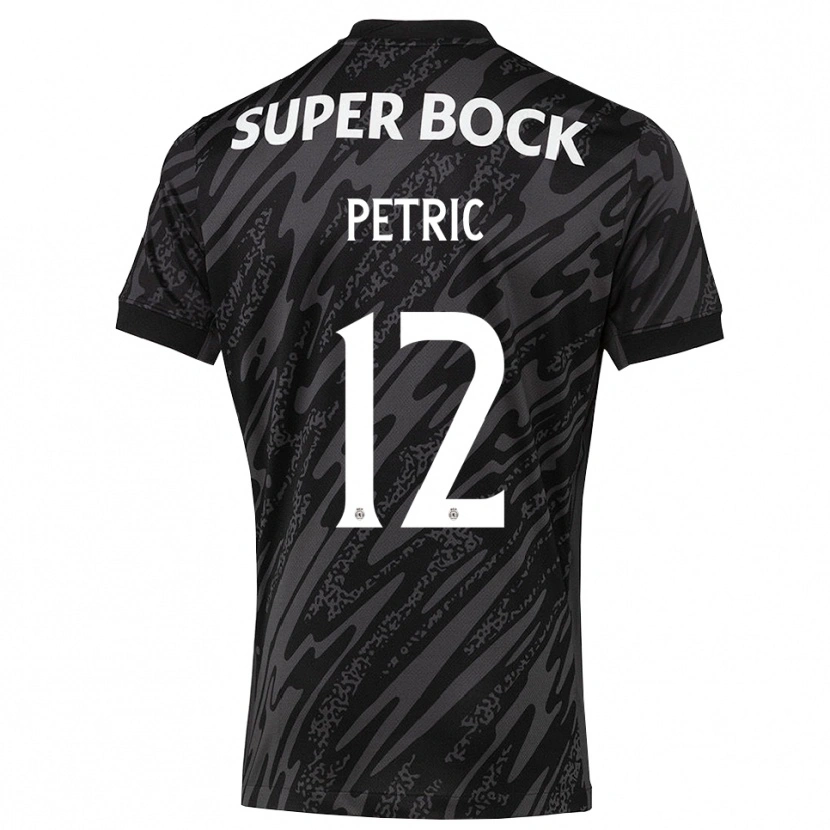 Danxen Mujer Camiseta Luka Petric #12 Gris Negro Blanco Portero Equipación 2025/26 La Camisa México