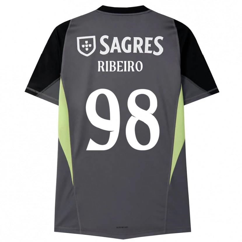 Danxen Mujer Camiseta Ricardo Ribeiro #98 Gris Oscuro Negro Portero Equipación 2025/26 La Camisa México