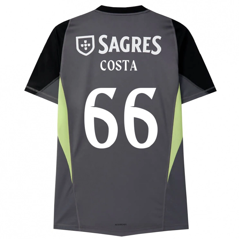 Danxen Mujer Camiseta Rute Costa #66 Gris Oscuro Negro Portero Equipación 2025/26 La Camisa México