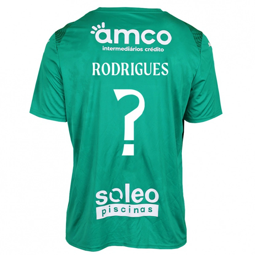 Danxen Mujer Camiseta David Rodrigues #0 Verde Blanco Portero Equipación 2025/26 La Camisa México
