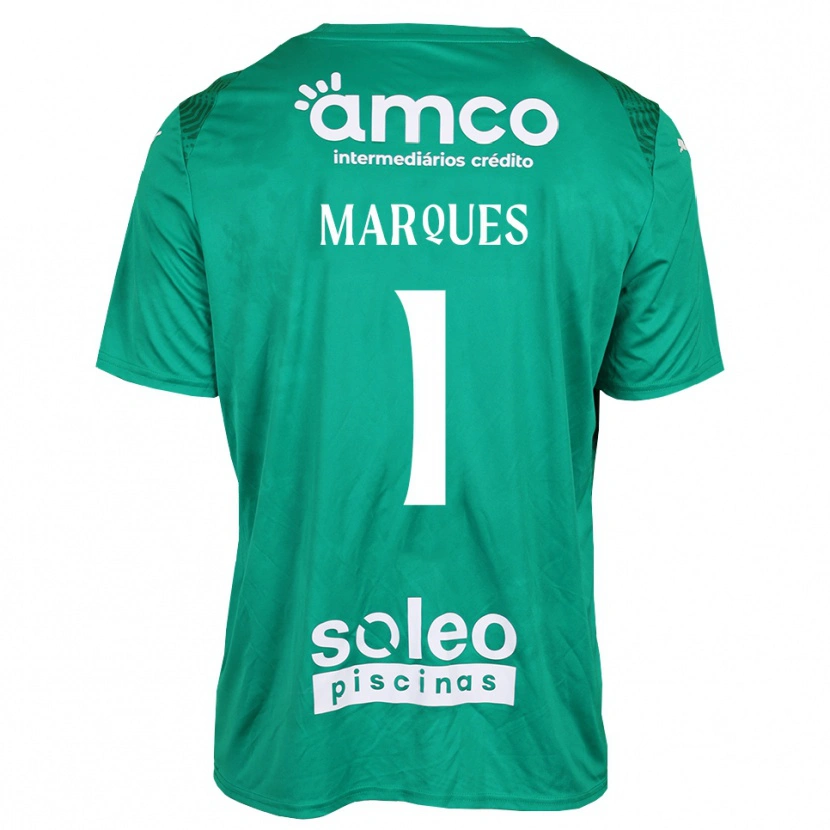 Danxen Mujer Camiseta André Marques #1 Verde Blanco Portero Equipación 2025/26 La Camisa México