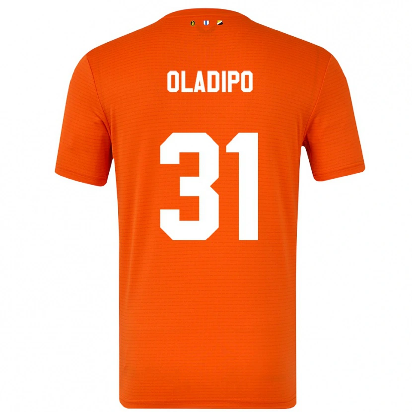 Danxen Mujer Camiseta Laolu Oladipo #31 Naranja Negro Portero Equipación 2025/26 La Camisa México