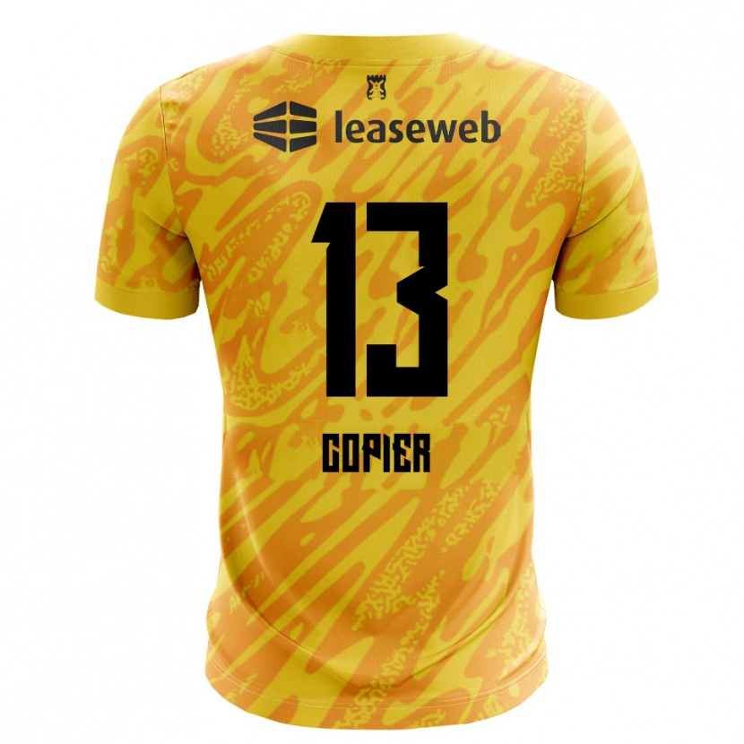 Danxen Mujer Camiseta Febe Copier #13 Naranja Amarillo Negro Portero Equipación 2025/26 La Camisa México