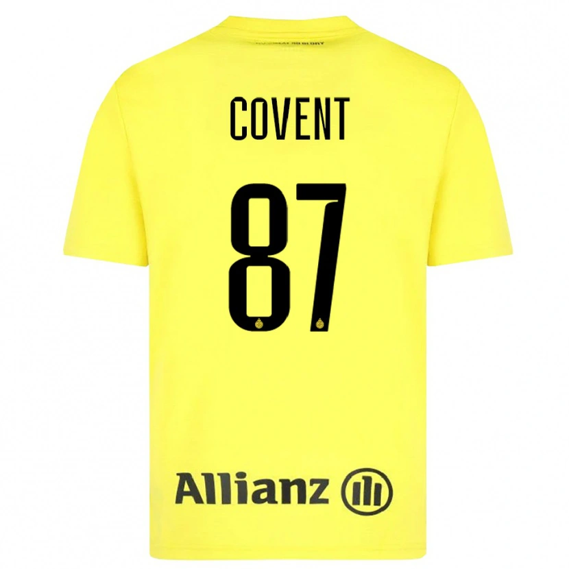 Danxen Mujer Camiseta Jorijn Covent #87 Amarillo Negro Portero Equipación 2025/26 La Camisa México
