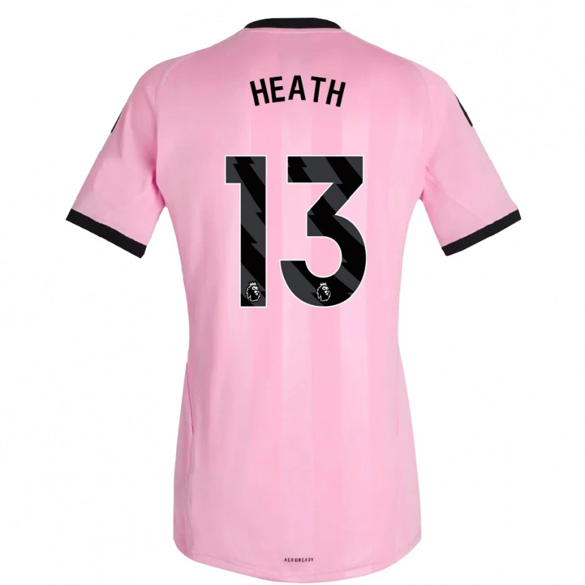 Danxen Mujer Camiseta Fred Heath #13 Rosa Negro Portero Equipación 2025/26 La Camisa México