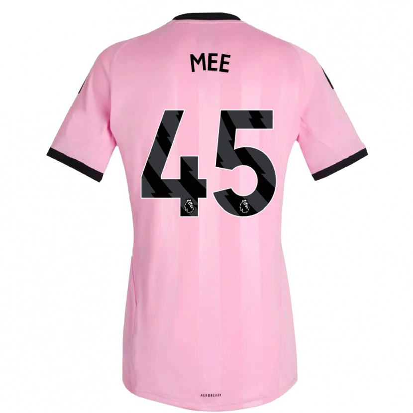 Danxen Mujer Camiseta Dermot Mee #45 Rosa Negro Portero Equipación 2025/26 La Camisa México