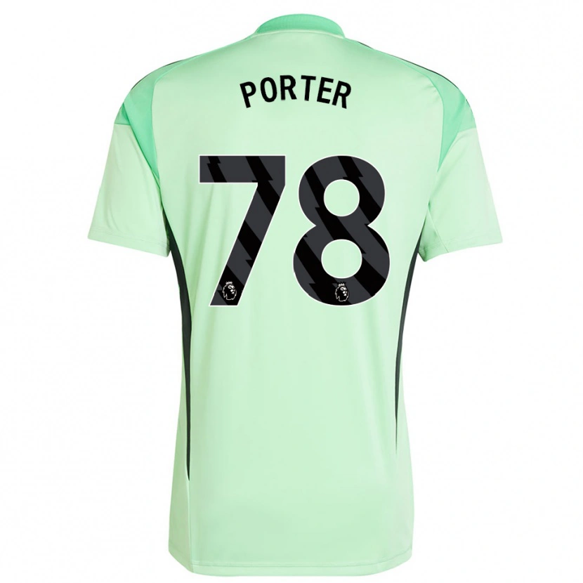 Danxen Mujer Camiseta Jack Porter #78 Verde Claro Negro Portero Equipación 2025/26 La Camisa México