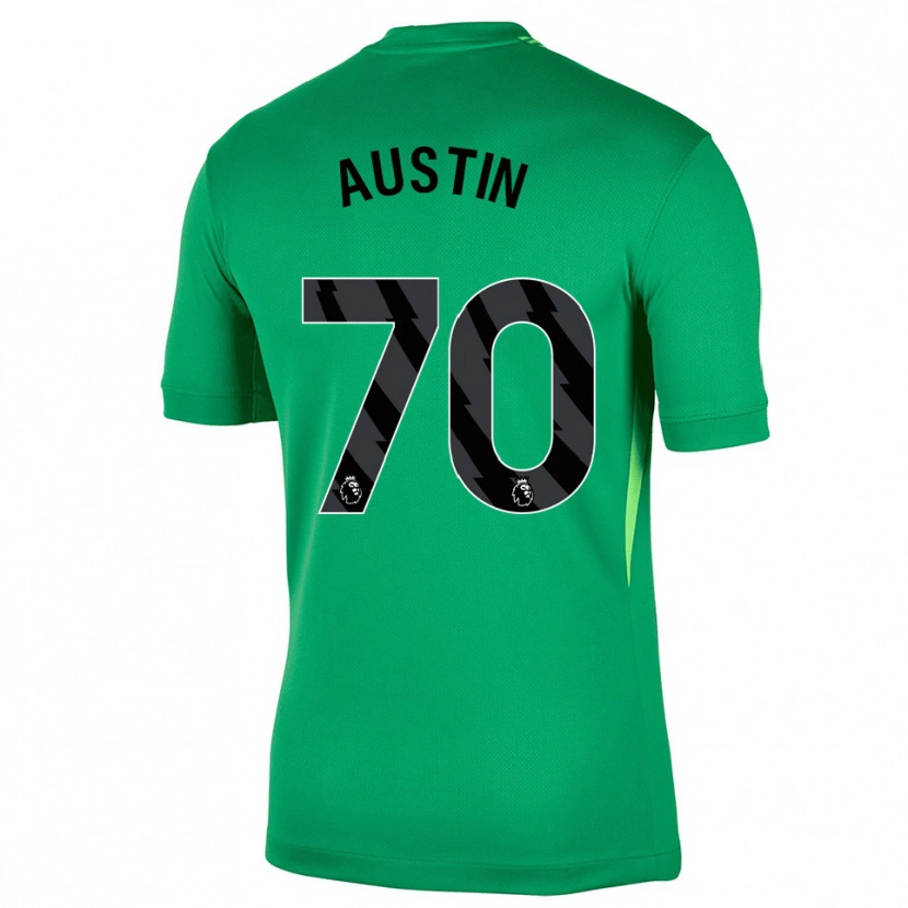 Danxen Mujer Camiseta Jack Austin #70 Verde Negro Portero Equipación 2025/26 La Camisa México