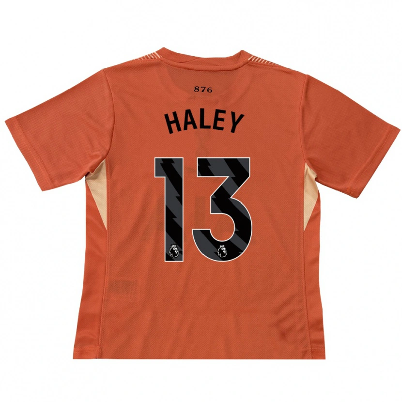 Danxen Mujer Camiseta Micah Haley #13 Naranja Negro Portero Equipación 2025/26 La Camisa México