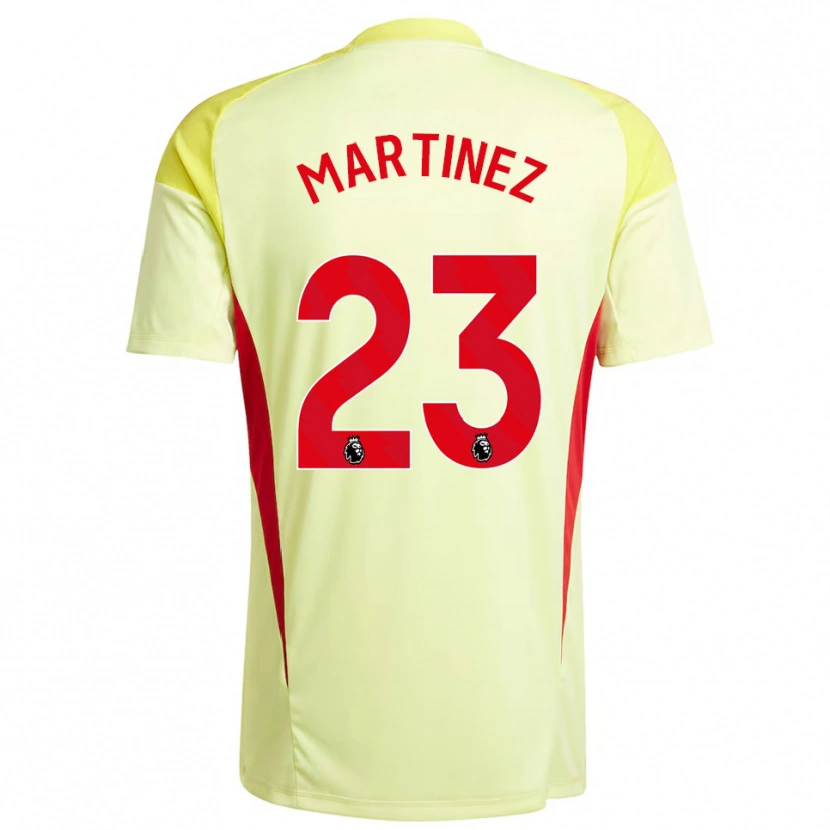 Danxen Mujer Camiseta Emiliano Martínez #23 Amarillo Claro Portero Equipación 2025/26 La Camisa México