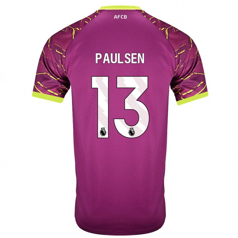 Danxen Mujer Camiseta Alex Paulsen #13 Magenta Oscuro Portero Equipación 2025/26 La Camisa México