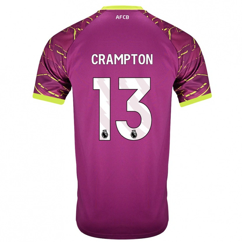 Danxen Mujer Camiseta Kai Crampton #13 Magenta Oscuro Portero Equipación 2025/26 La Camisa México