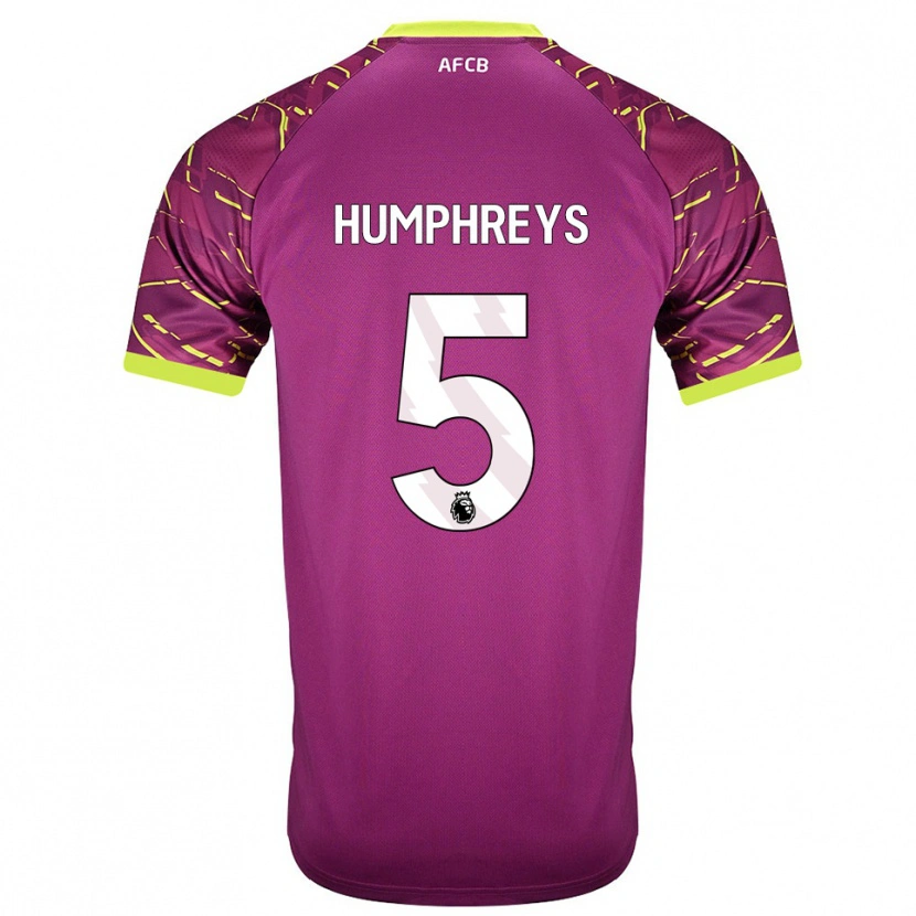 Danxen Mujer Camiseta Holly Humphreys #5 Magenta Oscuro Portero Equipación 2025/26 La Camisa México