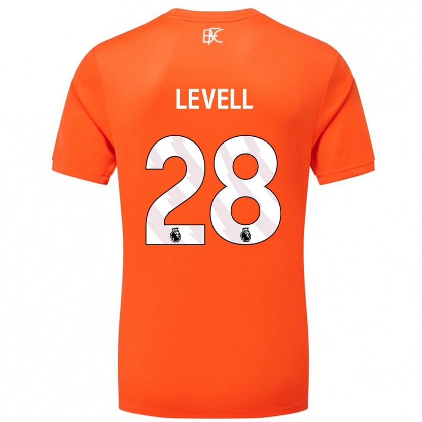 Danxen Mujer Camiseta Kirstie Levell #28 Naranja Blanco Portero Equipación 2025/26 La Camisa México