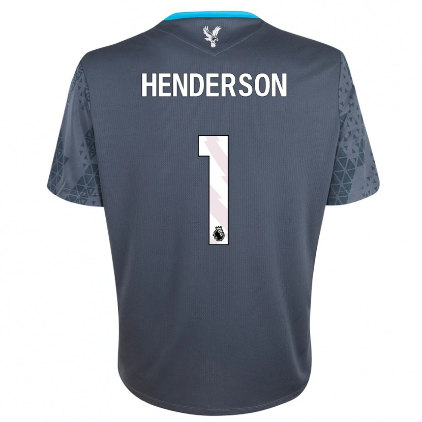 Danxen Mujer Camiseta Dean Henderson #1 Gris Oscuro Blanco Portero Equipación 2025/26 La Camisa México