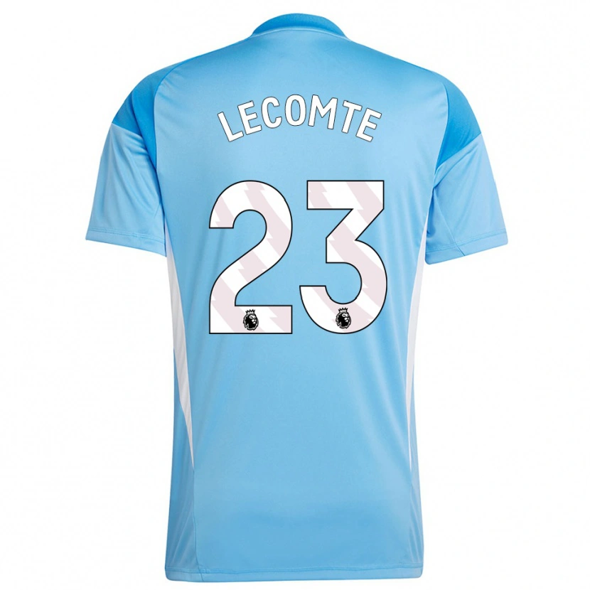 Danxen Mujer Camiseta Benjamin Lecomte #23 Azul Blanco Portero Equipación 2025/26 La Camisa México
