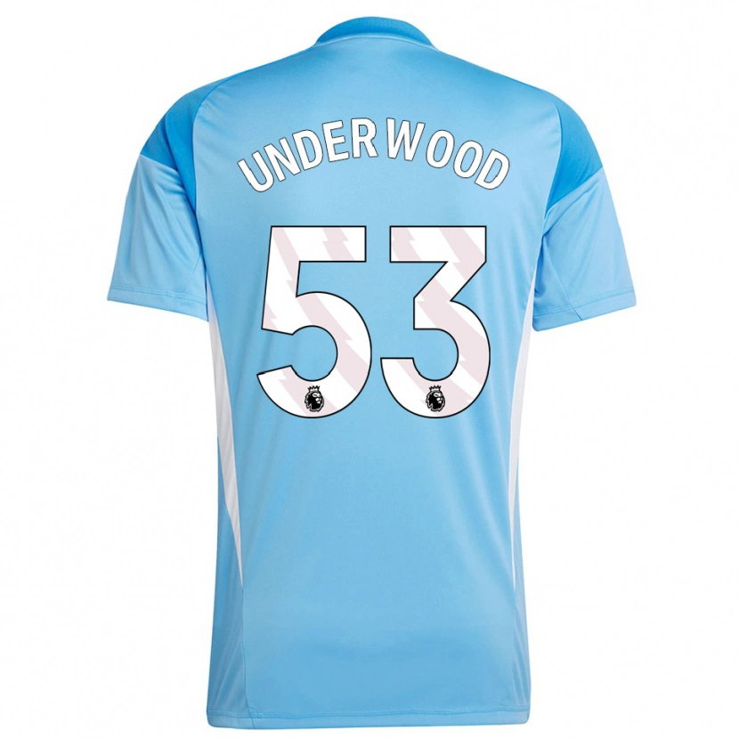 Danxen Mujer Camiseta Marco Underwood #53 Azul Blanco Portero Equipación 2025/26 La Camisa México