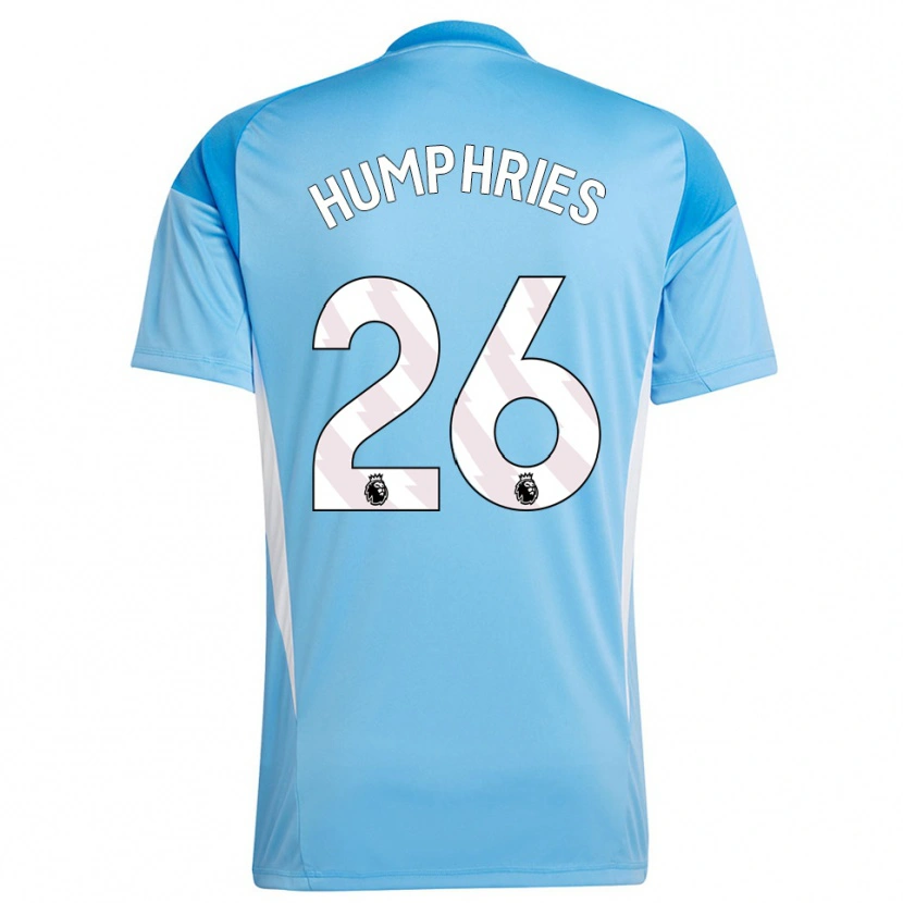 Danxen Mujer Camiseta Marni Humphries #26 Azul Blanco Portero Equipación 2025/26 La Camisa México