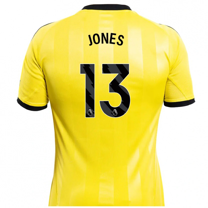 Danxen Mujer Camiseta Tyler Jones #13 Amarillo Negro Portero Equipación 2025/26 La Camisa México