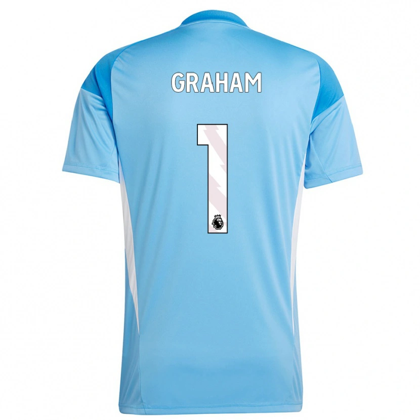 Danxen Mujer Camiseta Ally Graham #1 Azul Blanco Portero Equipación 2025/26 La Camisa México