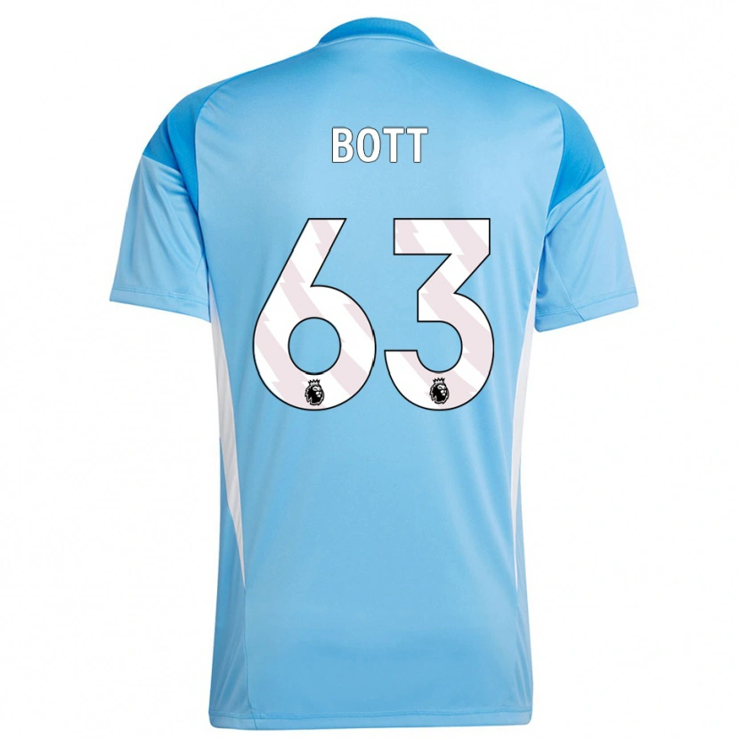 Danxen Mujer Camiseta Aaron Bott #63 Azul Blanco Portero Equipación 2025/26 La Camisa México
