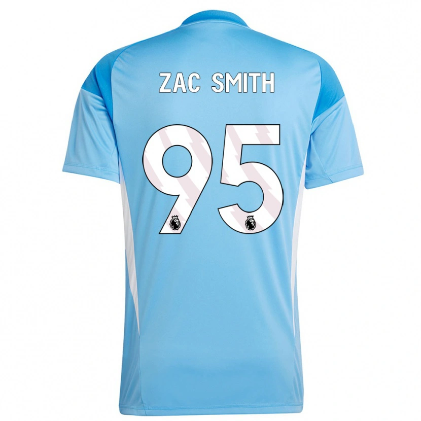 Danxen Mujer Camiseta Zac Smith #95 Azul Blanco Portero Equipación 2025/26 La Camisa México