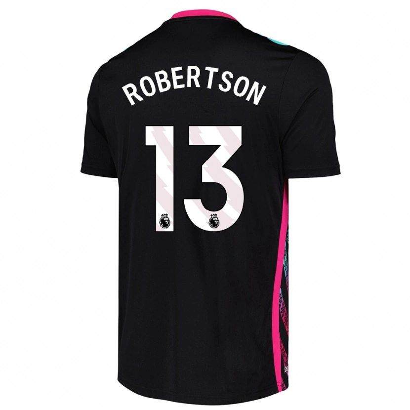 Danxen Mujer Camiseta Finley Robertson #13 Blanco Negro Portero Equipación 2025/26 La Camisa México