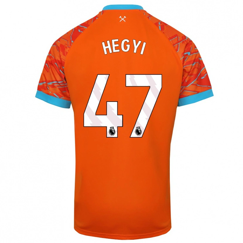 Danxen Mujer Camiseta Krisztián Hegyi #47 Naranja Blanco Portero Equipación 2025/26 La Camisa México