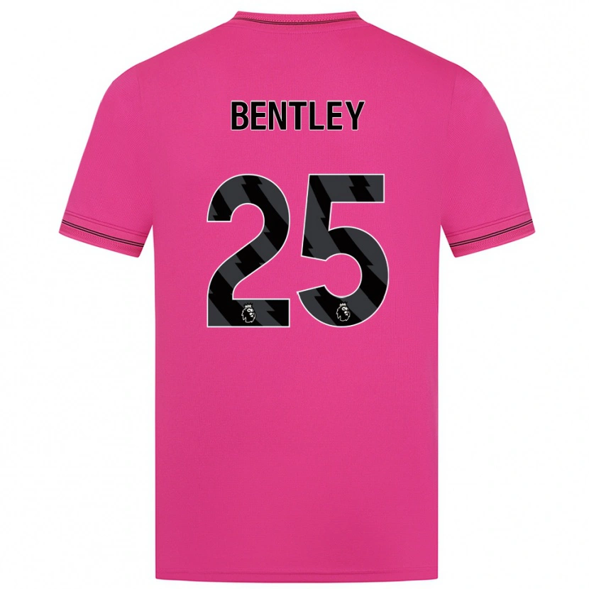 Danxen Mujer Camiseta Daniel Bentley #25 Negro Magenta Portero Equipación 2025/26 La Camisa México
