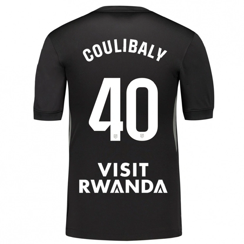 Danxen Mujer Camiseta Izan Coulibaly #40 Negro Blanco Portero Equipación 2025/26 La Camisa México