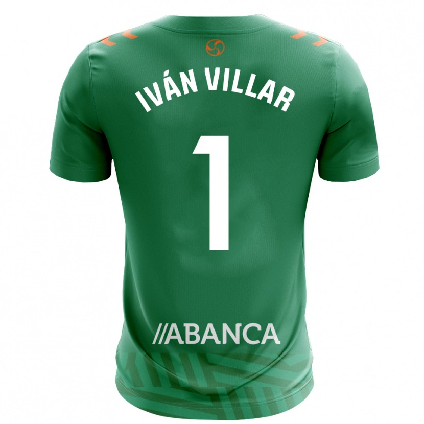 Danxen Mujer Camiseta Iván Villar #1 Verde Blanco Portero Equipación 2025/26 La Camisa México