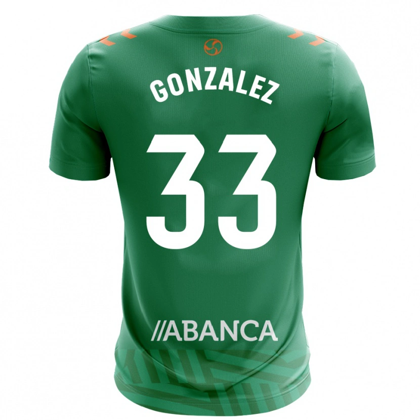 Danxen Mujer Camiseta Marcos González #33 Verde Blanco Portero Equipación 2025/26 La Camisa México