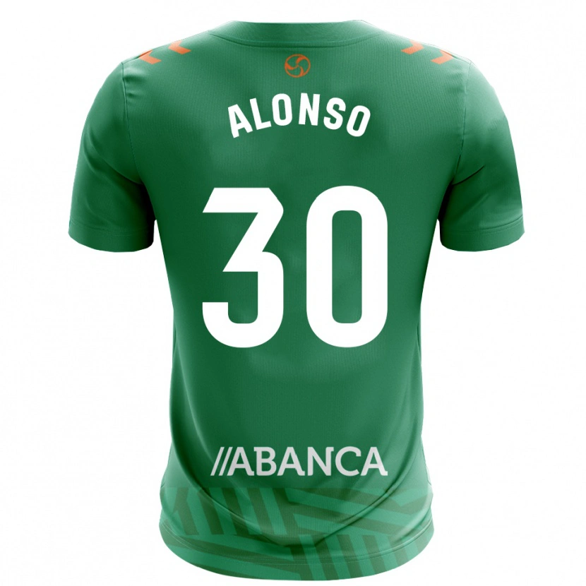 Danxen Mujer Camiseta Adriana Alonso #30 Verde Blanco Portero Equipación 2025/26 La Camisa México