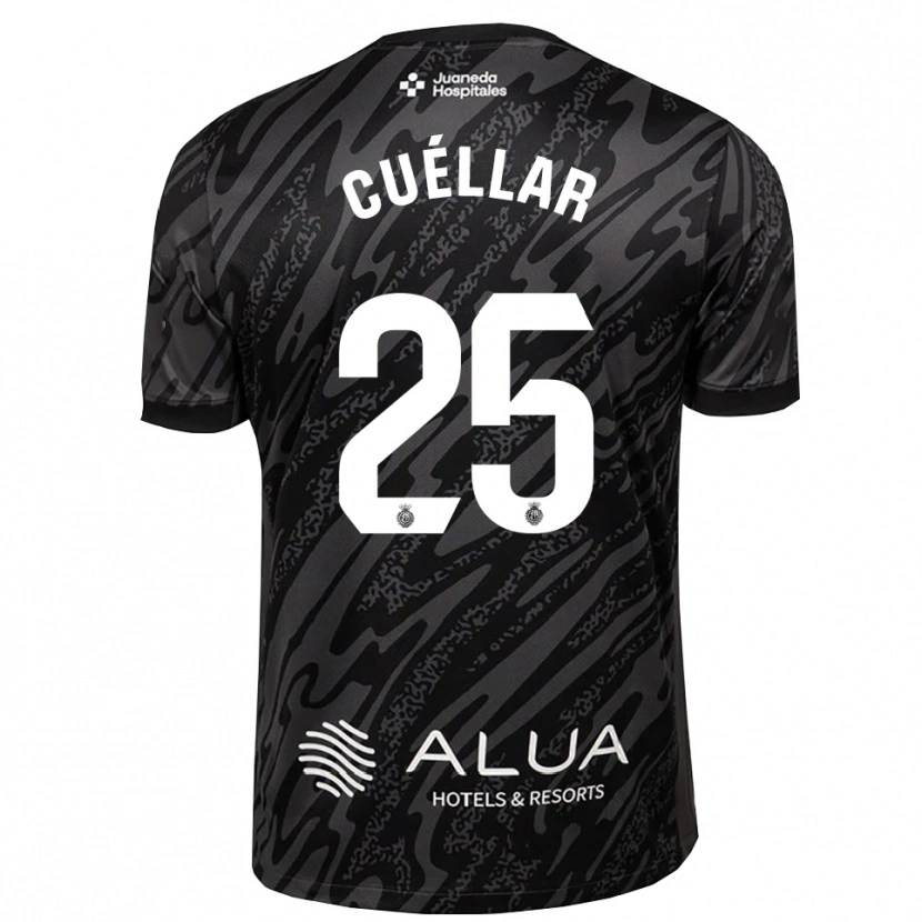 Danxen Mujer Camiseta Iván Cuéllar #25 Gris Oscuro Negro Portero Equipación 2025/26 La Camisa México