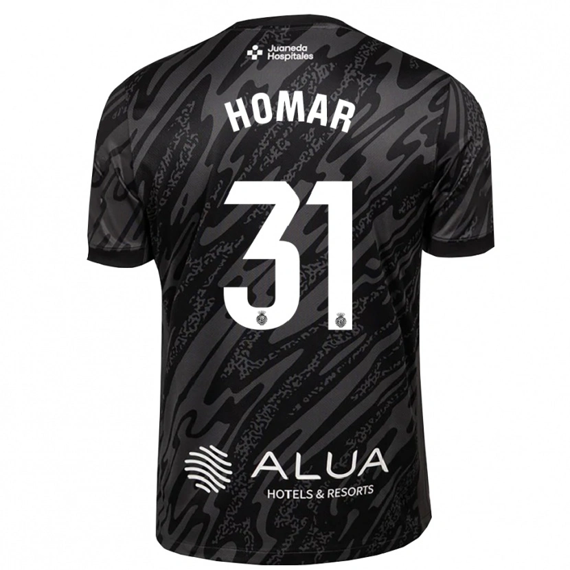 Danxen Mujer Camiseta Gaspar Homar #31 Gris Oscuro Negro Portero Equipación 2025/26 La Camisa México