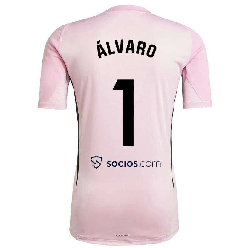 Danxen Mujer Camiseta Álvaro Fernández #1 Rosa Negro Portero Equipación 2025/26 La Camisa México