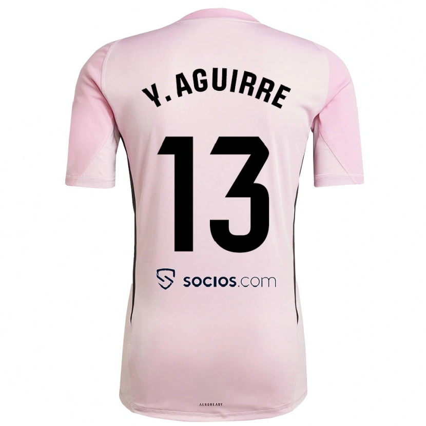 Danxen Mujer Camiseta Yolanda Aguirre Gutiérrez #13 Rosa Negro Portero Equipación 2025/26 La Camisa México