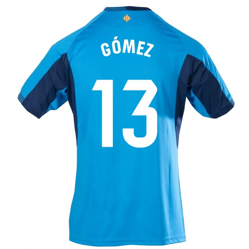 Danxen Mujer Camiseta Rubén Gómez #13 Azul Blanco Portero Equipación 2025/26 La Camisa México