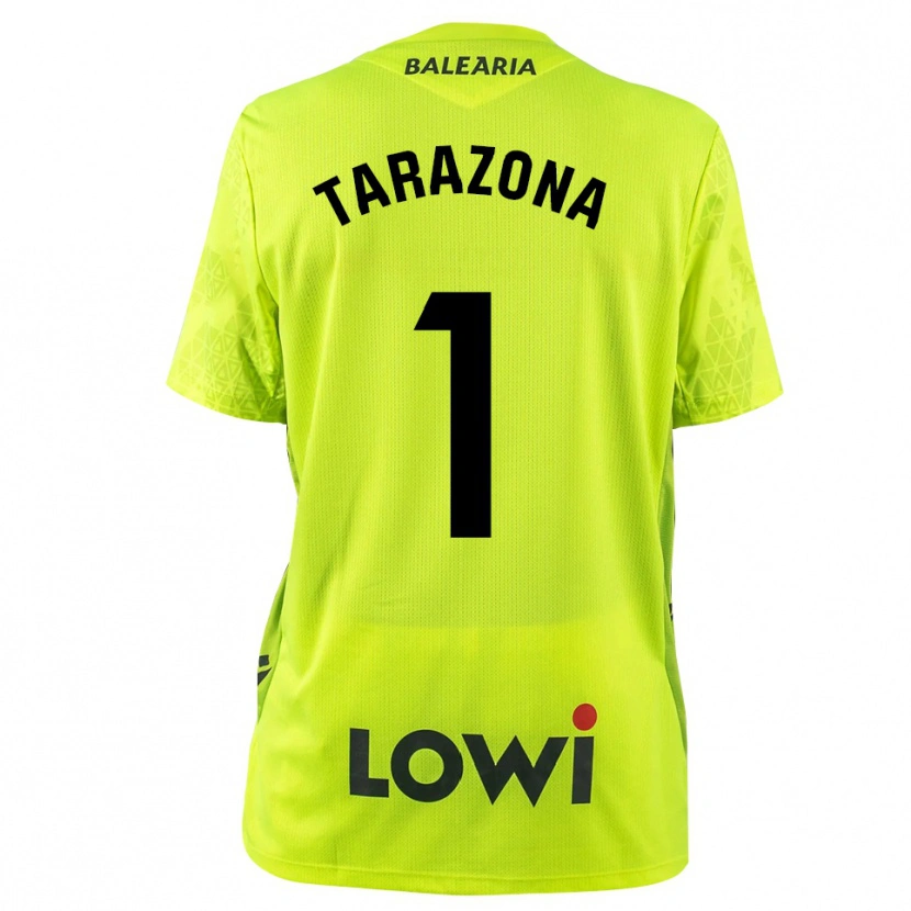 Danxen Mujer Camiseta Andrea Tarazona #1 Verde Fluorescente Negro Portero Equipación 2025/26 La Camisa México
