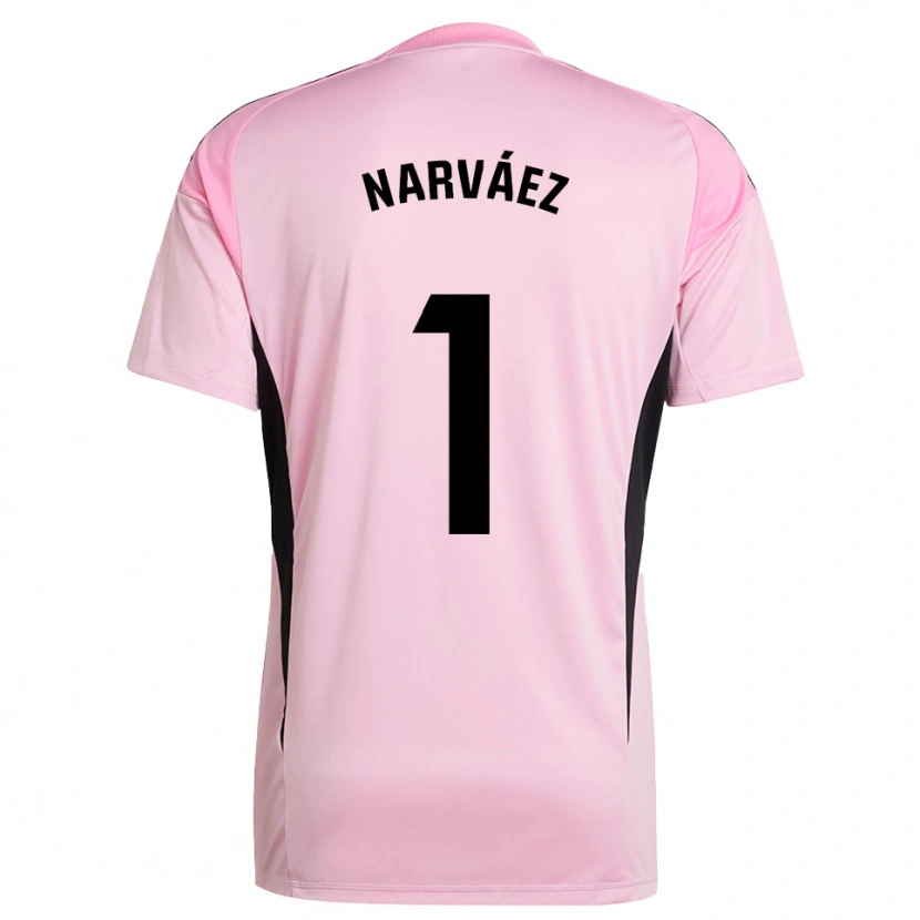Danxen Mujer Camiseta Miguel Narváez #1 Rosa Negro Portero Equipación 2025/26 La Camisa México