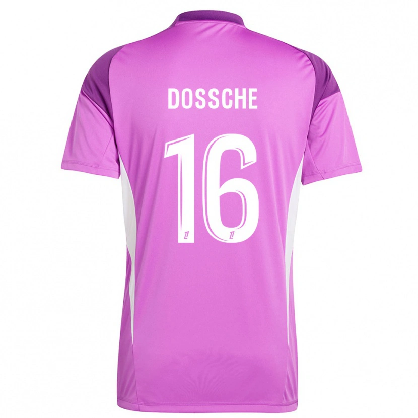 Danxen Mujer Camiseta Marvin Dossche #16 Blanco Lilo Portero Equipación 2025/26 La Camisa México