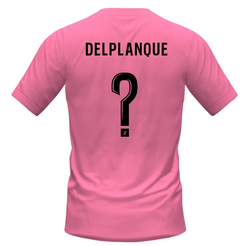 Danxen Mujer Camiseta Gaël Delplanque #0 Rosa Negro Portero Equipación 2025/26 La Camisa México
