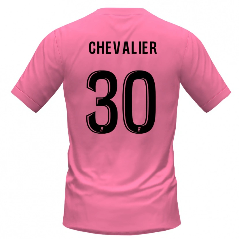 Danxen Mujer Camiseta Lucas Chevalier #30 Rosa Negro Portero Equipación 2025/26 La Camisa México