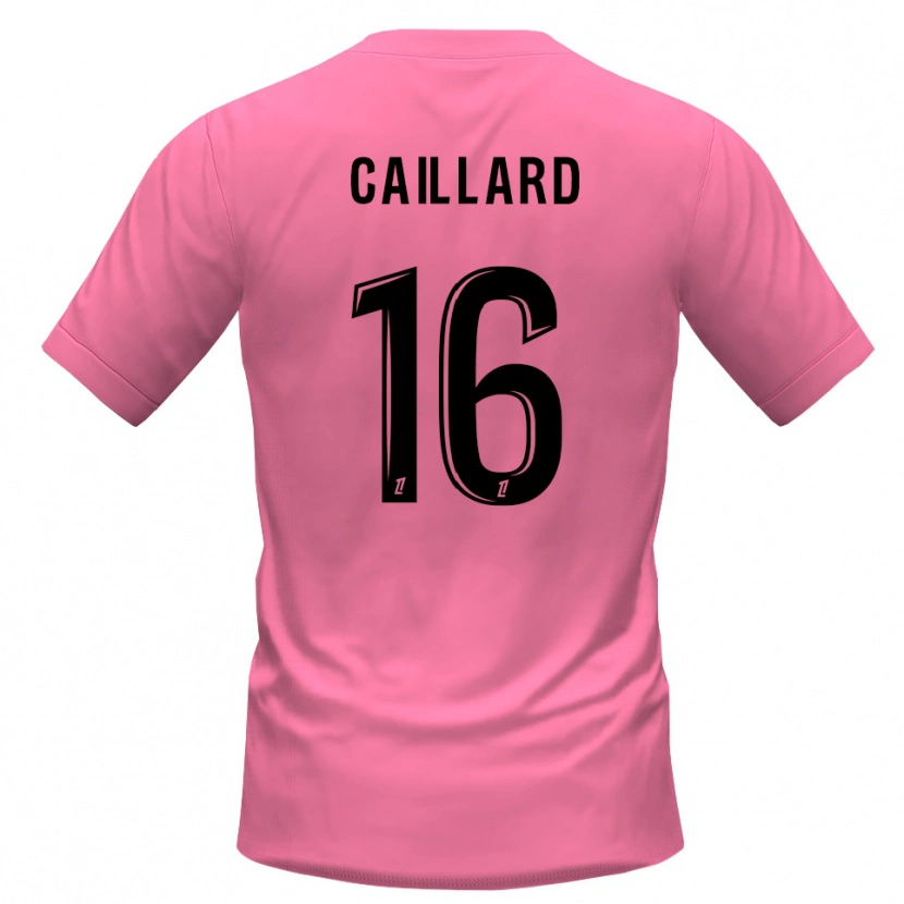 Danxen Mujer Camiseta Marc-Aurèle Caillard #16 Rosa Negro Portero Equipación 2025/26 La Camisa México