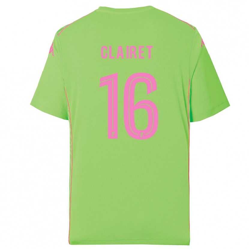 Danxen Mujer Camiseta Duncan Clairet #16 Verde Pálido Portero Equipación 2025/26 La Camisa México
