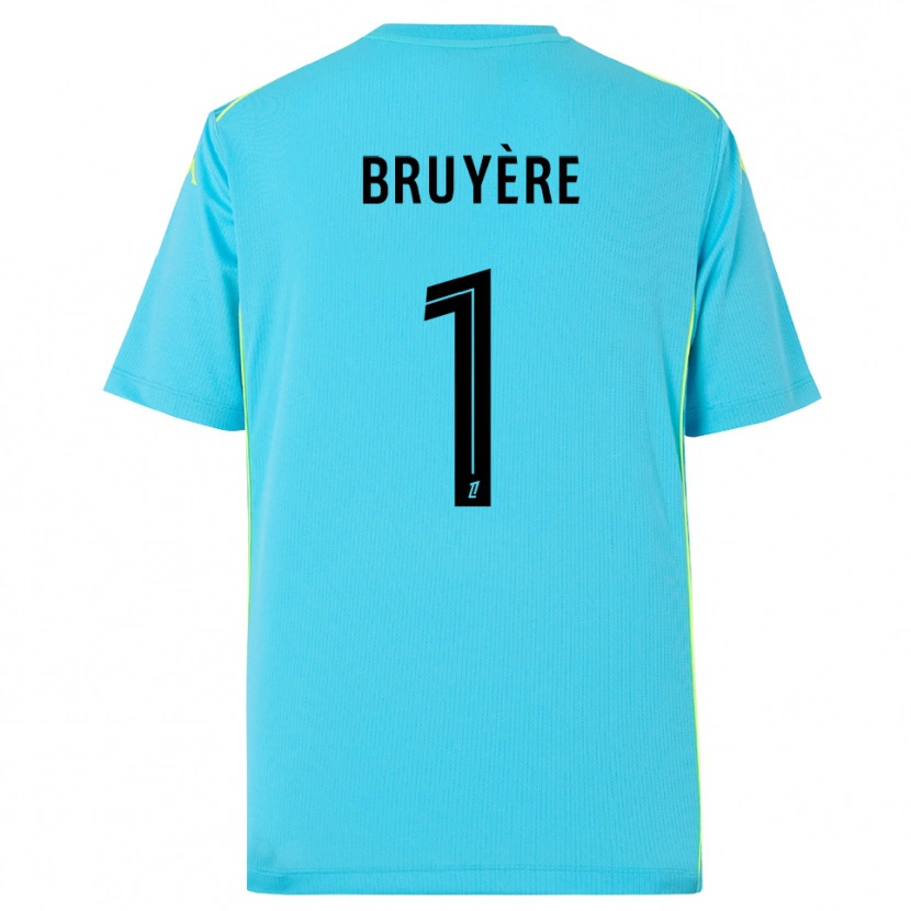 Danxen Mujer Camiseta Théo Bruyère #1 Azul Cielo Negro Portero Equipación 2025/26 La Camisa México