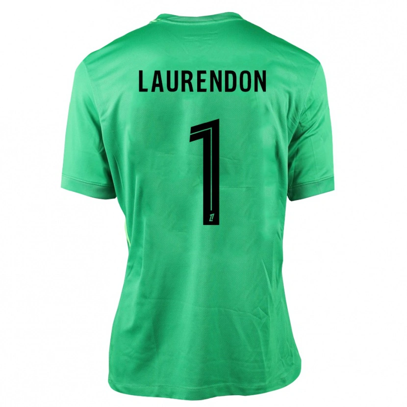 Danxen Mujer Camiseta Bilal Laurendon #1 Verde Negro Portero Equipación 2025/26 La Camisa México